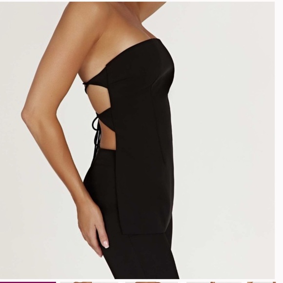 Meshki Tops - MESHKI ~ Astrid Strapless Back Tie Top - Black